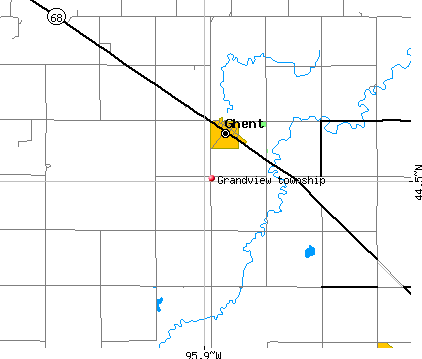 Grandview township, MN map