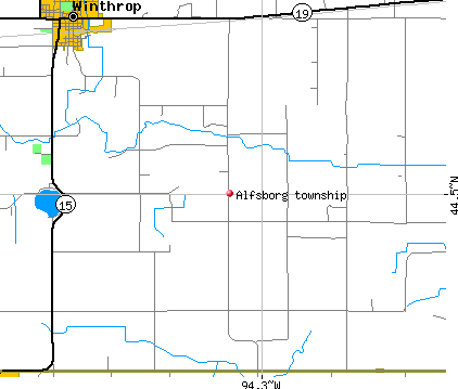 Alfsborg township, MN map