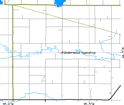 Underwood township, MN map