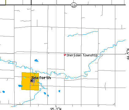 Sheridan township, MN map