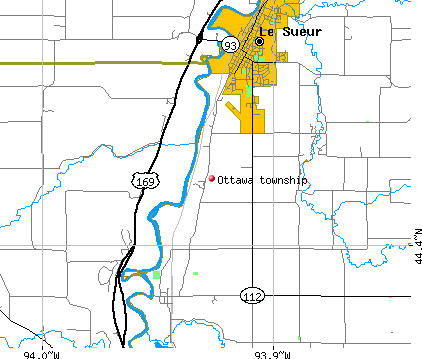 Ottawa township, MN map