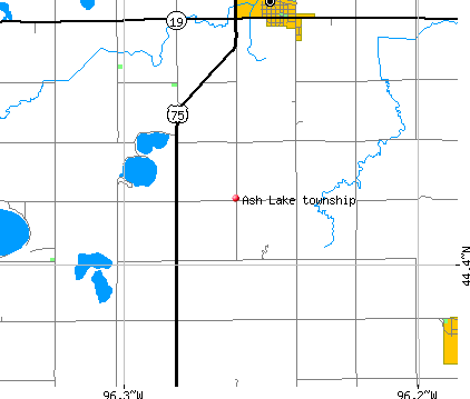 Ash Lake township, MN map