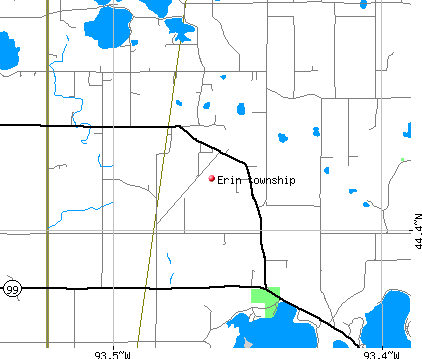 Erin township, MN map