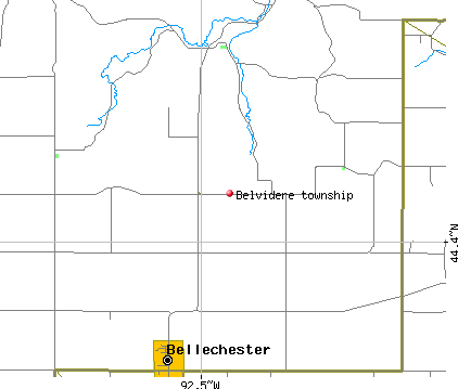 Belvidere township, MN map