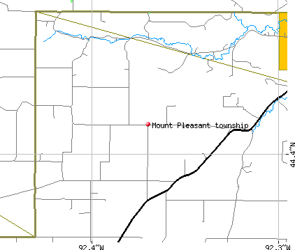 Mount Pleasant township, MN map