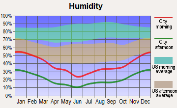 Paradise, Nevada humidity