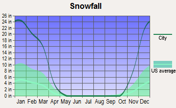 Winfield, New York snowfall