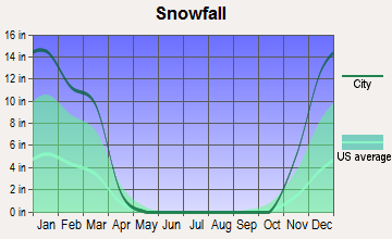 St. Marys, Pennsylvania snowfall