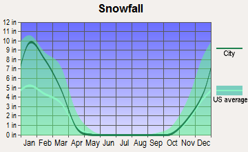 Harts, West Virginia snowfall