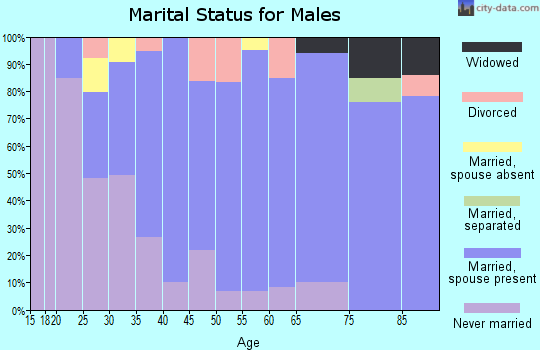 Zip code 68152 marital status for males